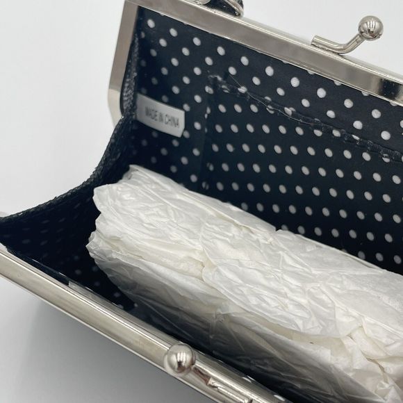 Glitz N’ Glam Glitter Mini Purse Black Formal Dance Prom Club - Picture 8 of 8